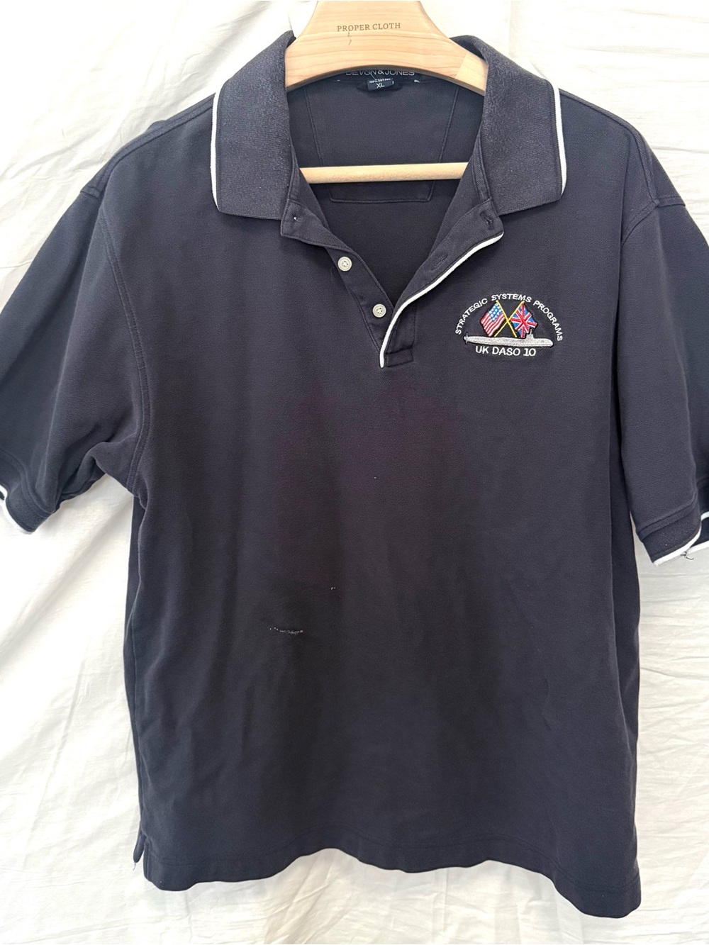 Mens Polo US And UK Navy Sub Crew DASO-30 Missile Test.